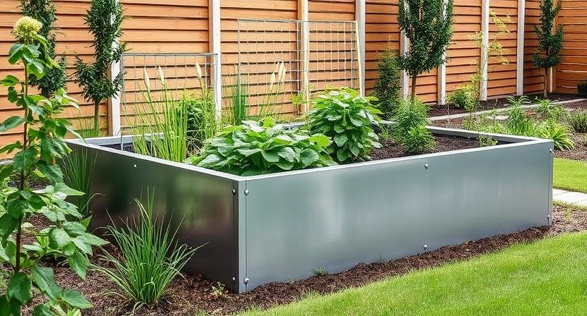 Hochbeet aus Metall im Garten: Materialien und Vorteile