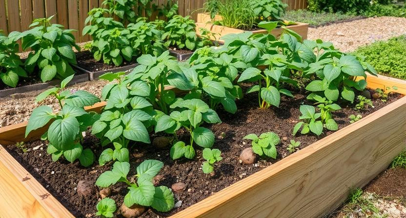 was-sollte-man-nicht-in-ein-hochbeet-pflanzen - Kartoffeln im Hochbeet