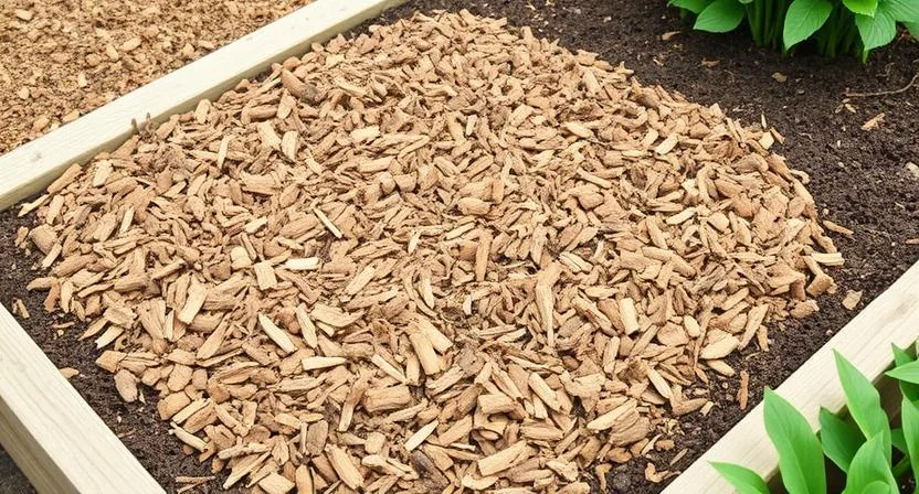 Mulch im Hochbeet