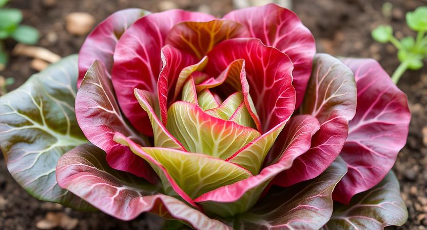 salat-im-hochbeet-anbauen-tipps - Radicchio im Hochbeet