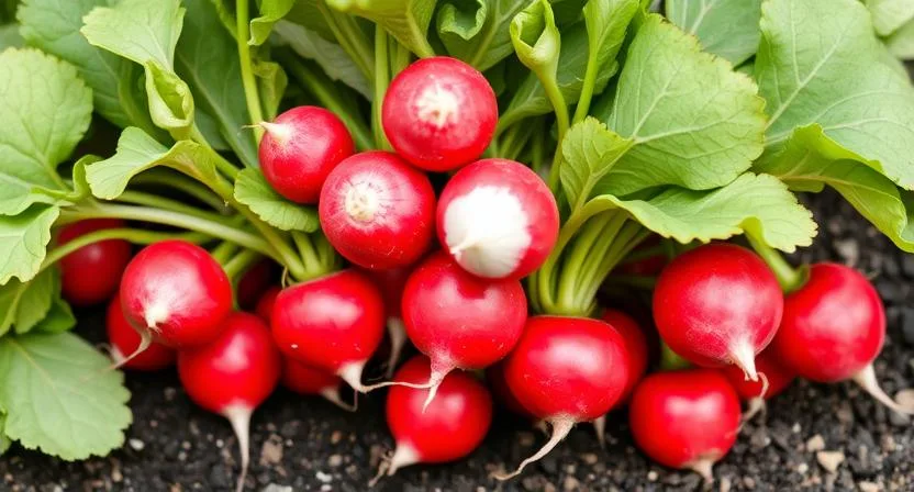 Radieschen im Hochbeet