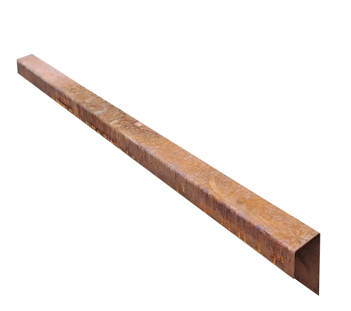 Produktbild Auflage Profile aus Cortenstahl in modularer Bauweise, weisser Hintergrund