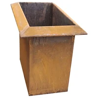 Geschweißtes Metall Hochbeet - Cortenstahl Hochbeet Structura - 200 x 80 x 80 cm