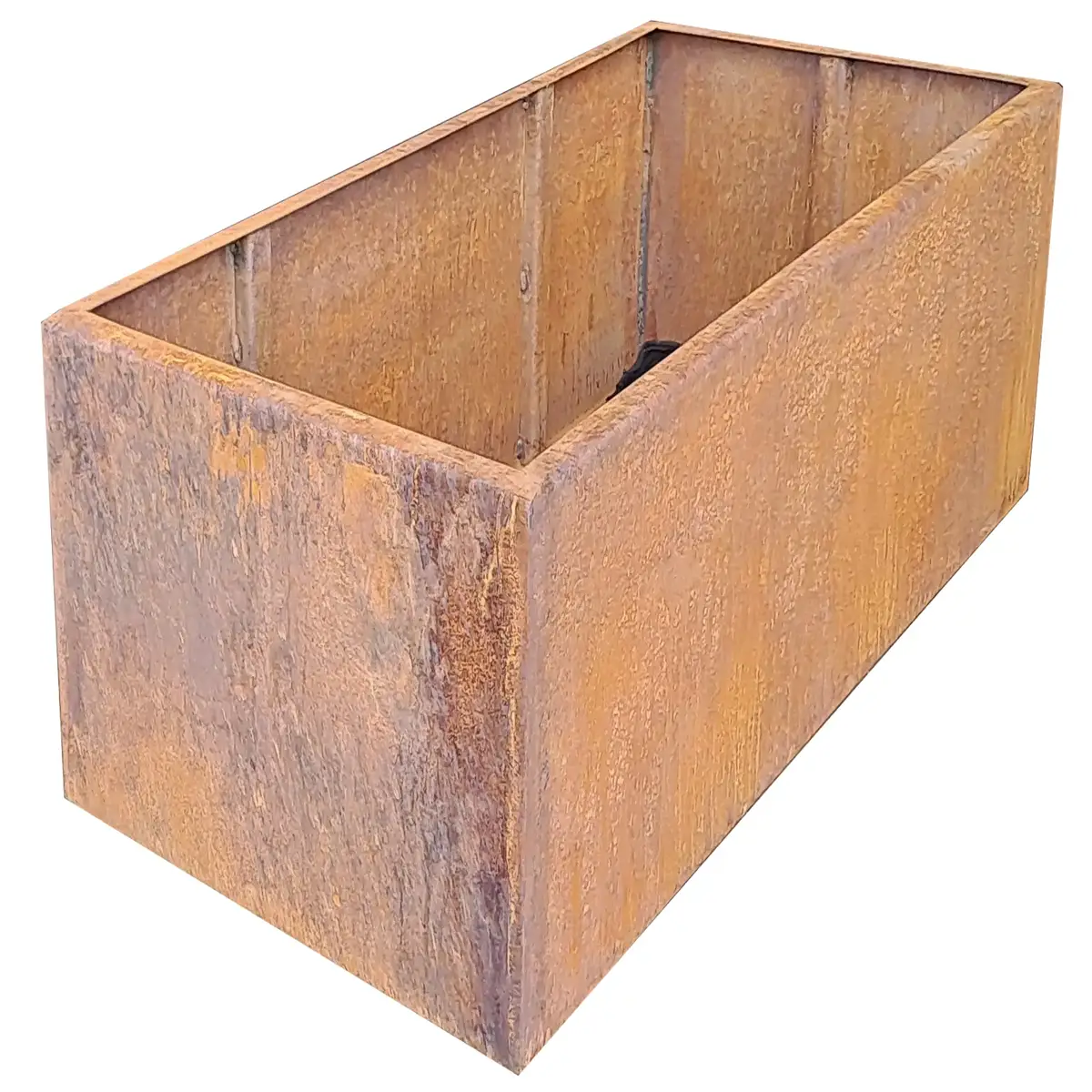 Produktbild Edelrost Hochbeete aus Cortenstahl in modularer Bauweise, weisser Hintergrund