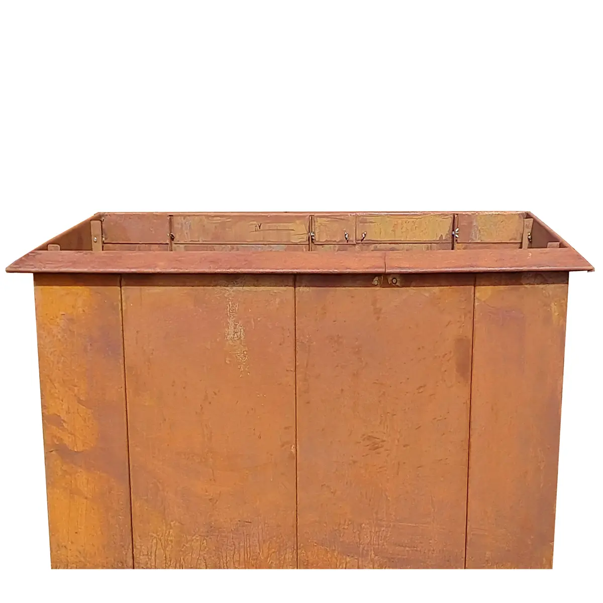 Produktbild Cortenstahl Hochbeete in modularer Bauweise, weisser Hintergrund