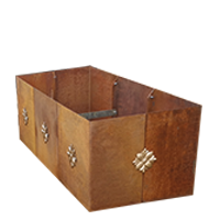 Cortenstahl Hochbeet in der Größe 150x60x80cm