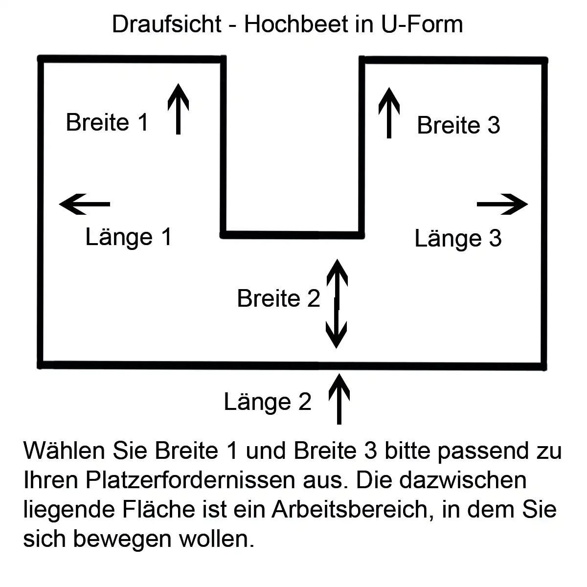 Produktbild U-Form edelrost Hochbeet - 200x100x280x80x200x100 Höhe:80cm