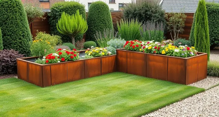 Abgesetzte Hochbeete